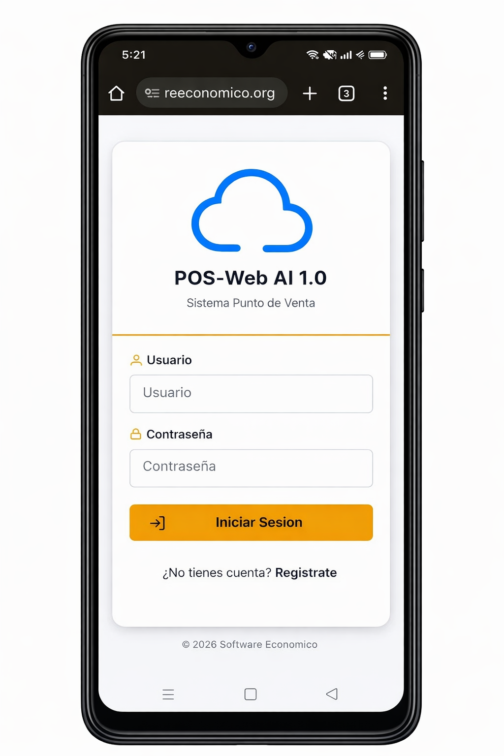 POS-Web AI 1.0 - Inicio de Sesión