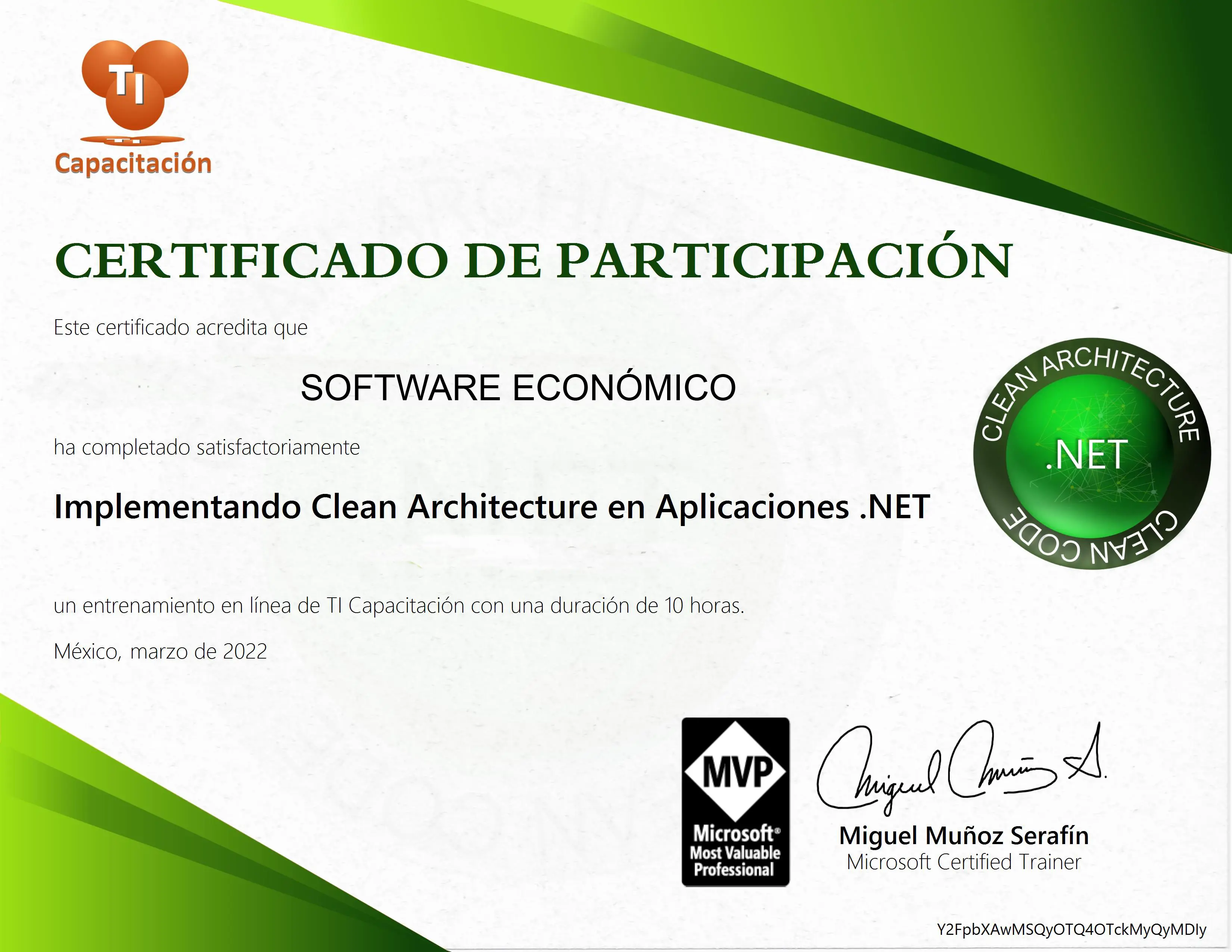Certificación en Arquitectura Limpia